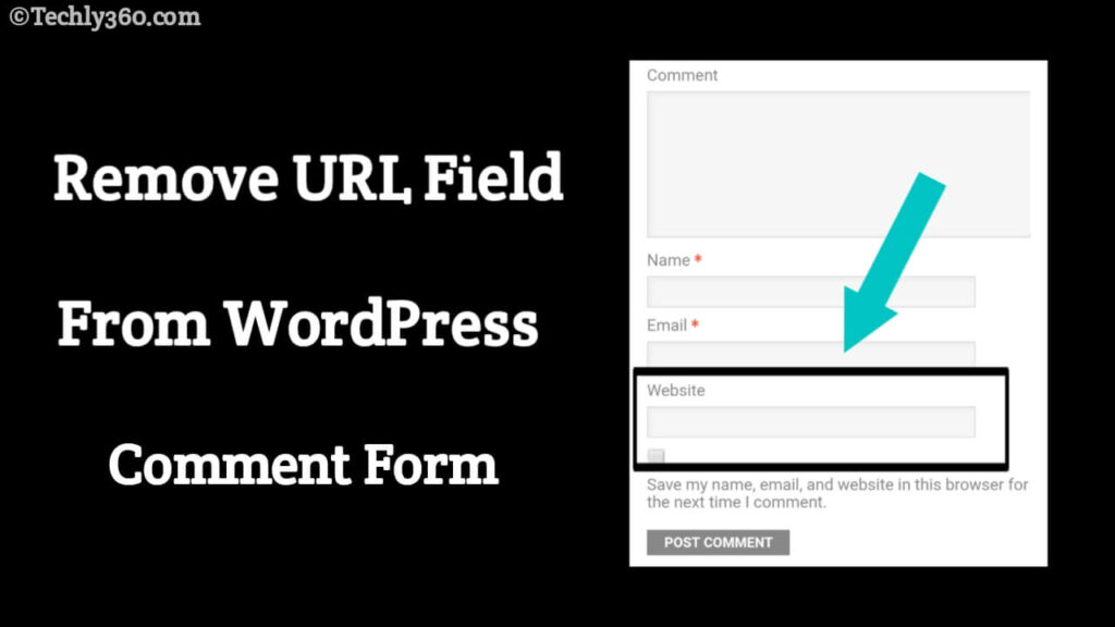 How to Remove URL Field From WordPress Comment Form in Hindi
